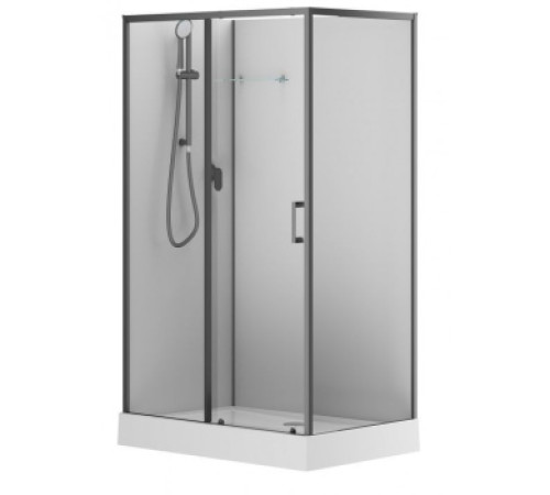 Душевая кабина Aquanet Passion EVO 120L Black 120x80