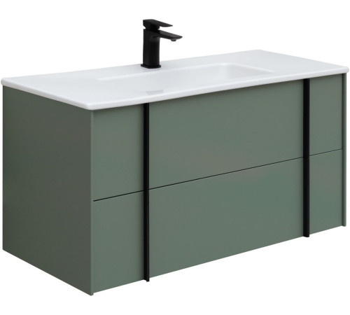 Тумба под раковину Allen Brau Reality 100 1.32007.CGM олива матовый