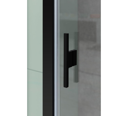 Душевой уголок Allen Brau Priority 140x80 3.31012.BBA + 3.31015.BBA черный браш