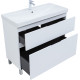 Тумба под раковину Aquanet Алвита New 100 напольная, белый матовый