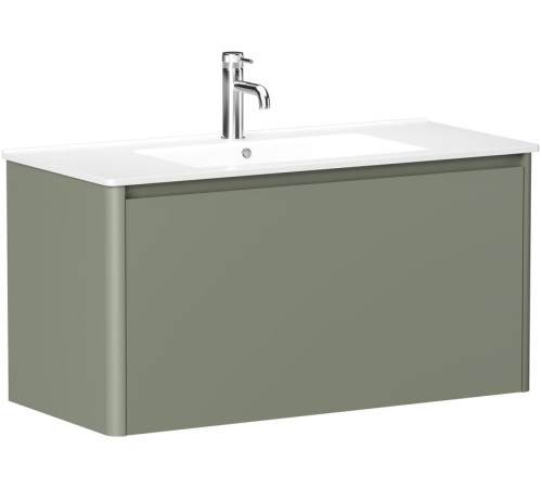 Тумба под раковину Allen Brau Gravity 100 1.370014.CGM олива матовый