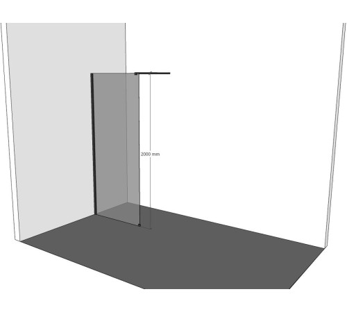 Душевая перегородка Allen Brau Infinity 1 120 3.21021.BBA черный браш