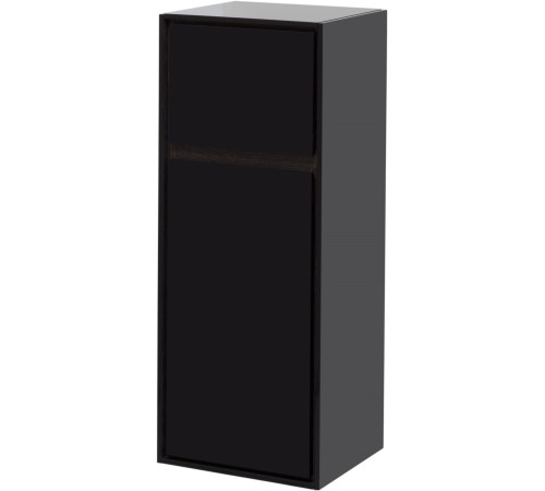 Пенал малый Aquanet Милан 35 черный глянец