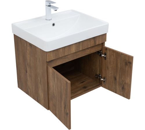 Тумба под раковину Aquanet Оптима 60 дуб рустикальный