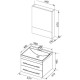 Комплект мебели для ванной Aquanet Верона 60 белый (подвесной 2 ящика)