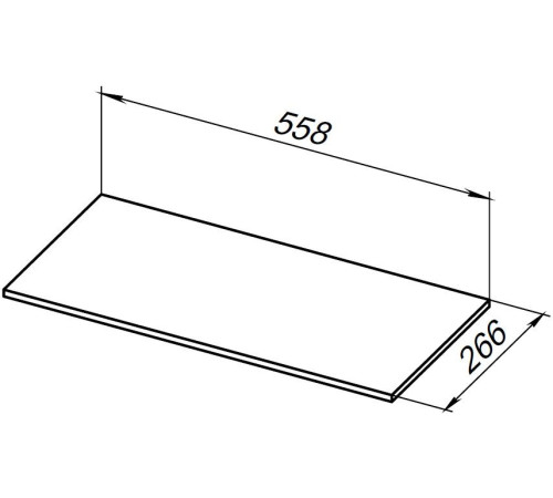 Полка для стеллажа Allen Brau Liberty 60 1.33010.GR-S графит структ