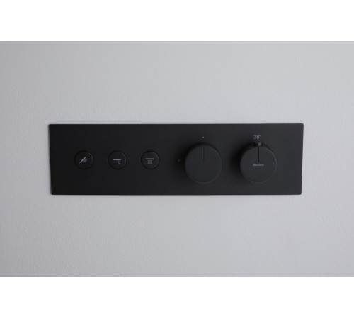 Смеситель для душа Allen Brau Liberty 5.33003-31 (с внутренней частью, 3 выхода) черный матовый