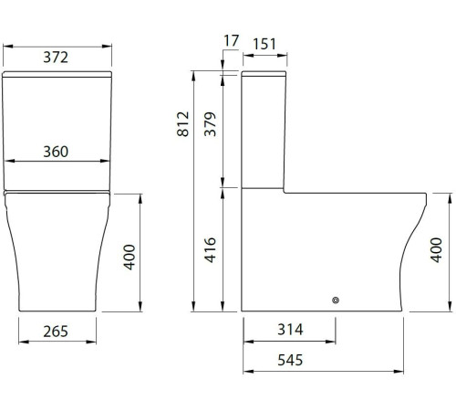 Чаша напольного унитаза Allen Brau Infinity 4.21012.20 белый глянец