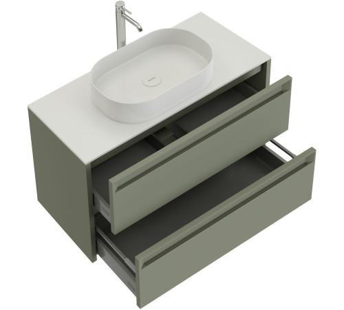 Тумба под раковину Allen Brau Fantasy 80 1.11001.CGM 2.0 олива матовый