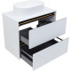 Тумба под раковину Allen Brau Activity 80 1.34004.WM белый матовый/черный браш