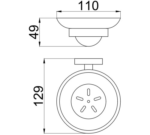 Мыльница Allen Brau Priority 6.31005-00 белый/хром