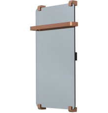 Полотенцесушитель электрический Allen Brau Infinity 80x44 с рейлингом и креплением, медь браш