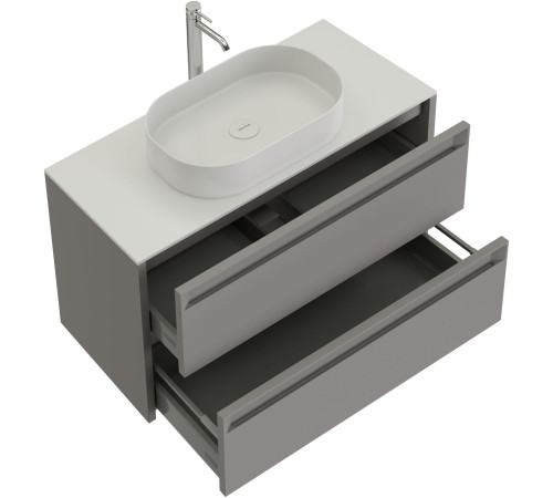 Тумба под раковину Allen Brau Fantasy 100 1.11003.PGM 2.0 платина матовый