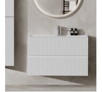 Тумба под раковину Aquanet Джейн 100 белый матовый