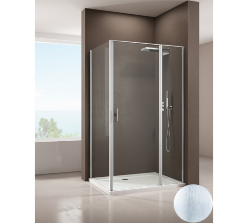 Душевой уголок Allen Brau Priority 160x90 3.31038.BA + 3.31044.BA серебро браш