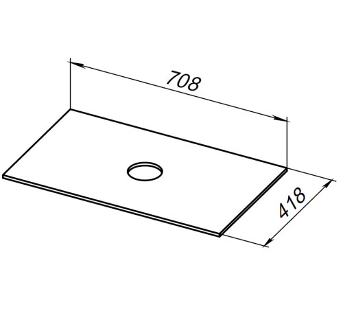 Столешница Allen Brau Liberty 75 1.33007.G графит