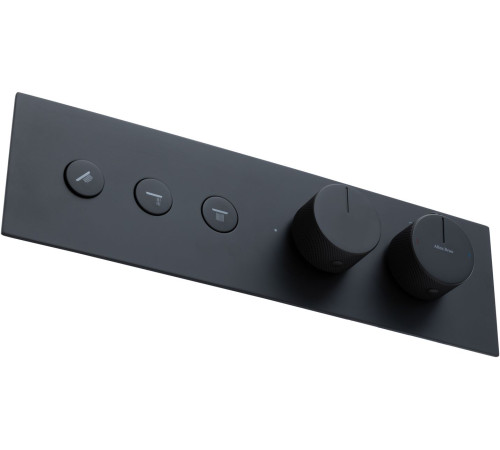 Смеситель для душа Allen Brau Liberty 5.33003-31 (с внутренней частью, 3 выхода) черный матовый