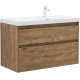 Тумба под раковину Aquanet Nova Lite 2.0 100 дуб рустикальный, правая