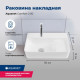 Раковина накладная Aquanet Comfort-2 50