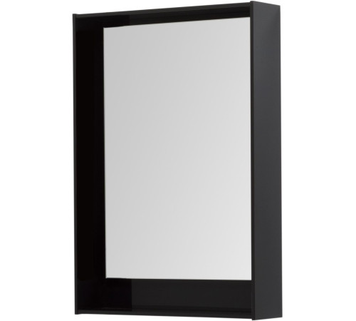 Зеркало Aquanet Милан 60 LED черный глянец
