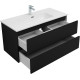 Тумба под раковину Aquanet Вега 2.0 100 черный
