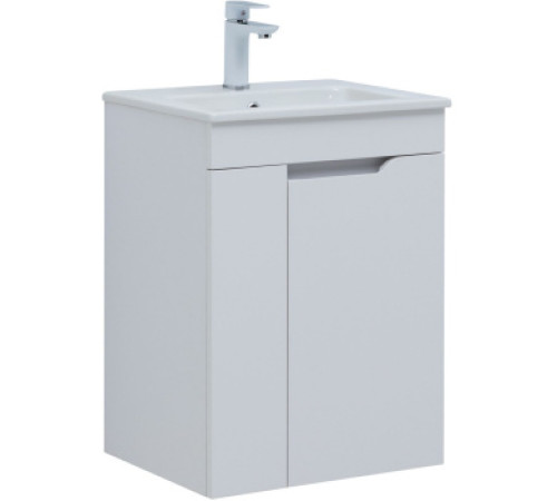 Тумба под раковину Aquanet Практика 50 белый матовый