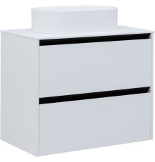 Тумба под раковину Allen Brau Activity 80 1.34004.WM белый матовый/черный браш