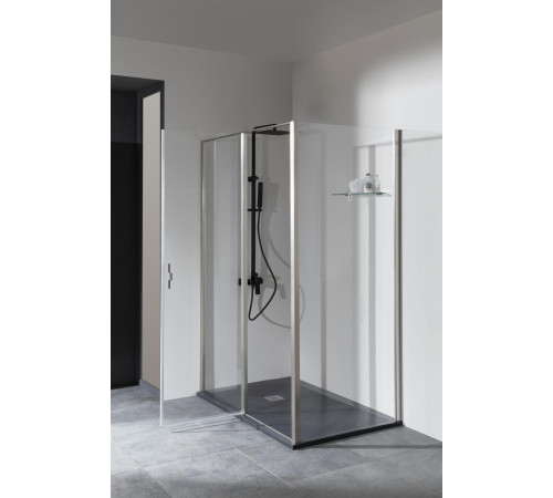 Душевой уголок Allen Brau Priority 140x90 3.31011.BA + 3.31017.BA серебро браш