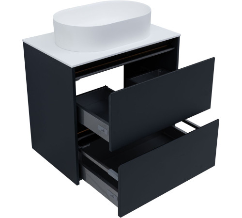 Тумба под раковину Allen Brau Activity 70 1.34003.AM антрацит матовый/черный браш