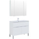 Мебель для ванной Aquanet Алвита New 100 1 ящик, 2 дверцы, белый матовый