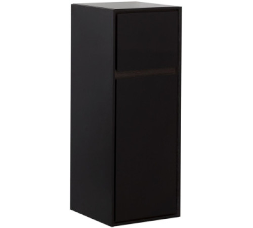 Пенал малый Aquanet Милан 35 черный глянец