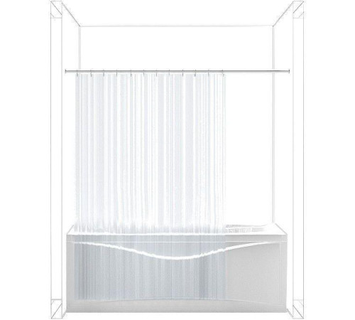 Карниз для ванны Aquanet прямой 150