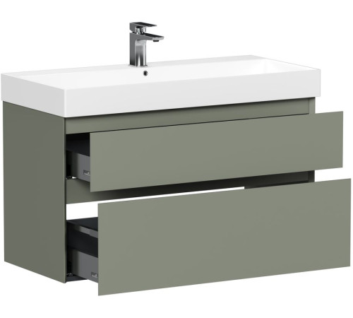 Тумба под раковину Allen Brau Infinity 100 1.210027.CGM олива матовый