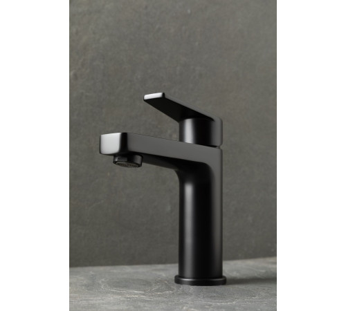 Смеситель для раковины Allen Brau Eclipse 5.E1001-31 (с донным клапаном) черный матовый