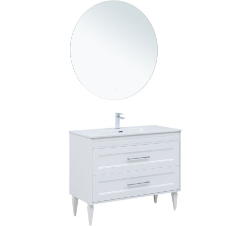 Тумба под раковину Aquanet Бостон New 100 белый сатин