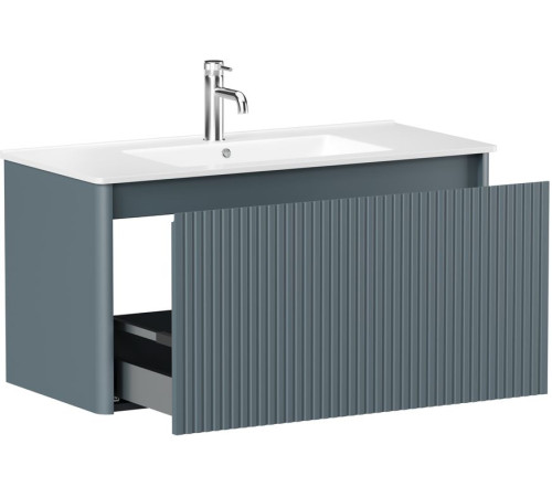 Тумба под раковину Allen Brau Gravity 100 1.370018.BGM синий матовый