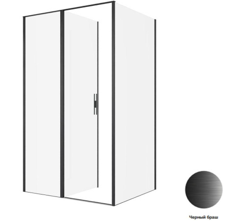 Душевой уголок Allen Brau Priority 120x100 3.31033.BBA + 3.31048.BBA черный браш