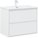 Тумба под раковину Aquanet Милан 80 белый глянец