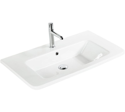 Тумба под раковину Aquanet Эмбер 80 черный матовый