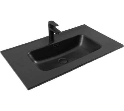 Раковина Aquanet Flat 80 черная матовая