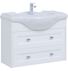 Тумба под раковину Aquanet Монте 85 белый матовый
