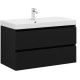 Тумба под раковину Aquanet Вега 2.0 90 черный