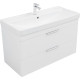 Тумба под раковину Aquanet Ирис New 100 белый глянец