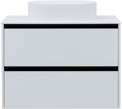 Тумба под раковину Allen Brau Activity 90 1.34005.WM белый матовый/черный браш