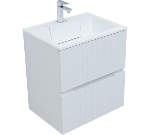 Тумба под раковину Aquanet Джейн 60 белый матовый