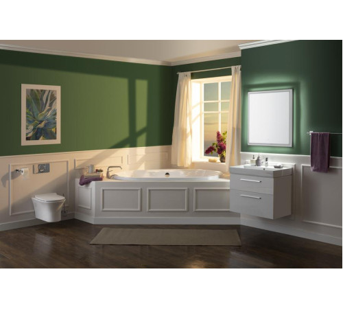 Зеркало Aquanet Nova Lite 75 белый LED