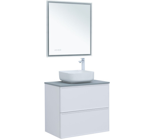 Тумба под раковину Aquanet Арт 75 белый матовый