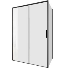 Душевой уголок Aquanet Pleasure Evo 130x90 AE65-130x90-BT профиль черный, прозрачное стекло