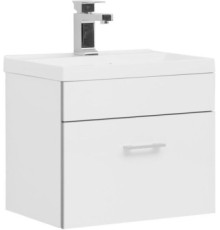 Тумба с раковиной Aquanet Верона 50 белый (подвесная 1 ящик)