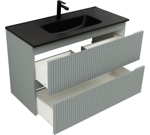 Тумба под раковину Aquanet Джейн (Flat) 100 мисти грин